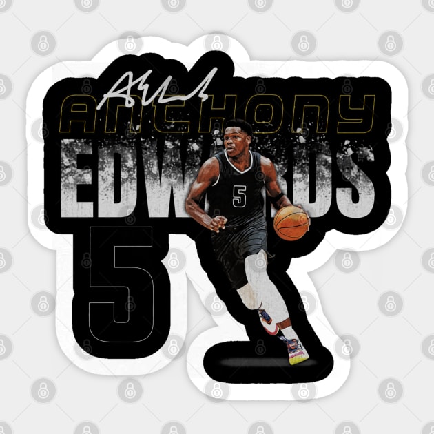 Anthony Edwards Minnesota Dissolve Sticker by ganisfarhan